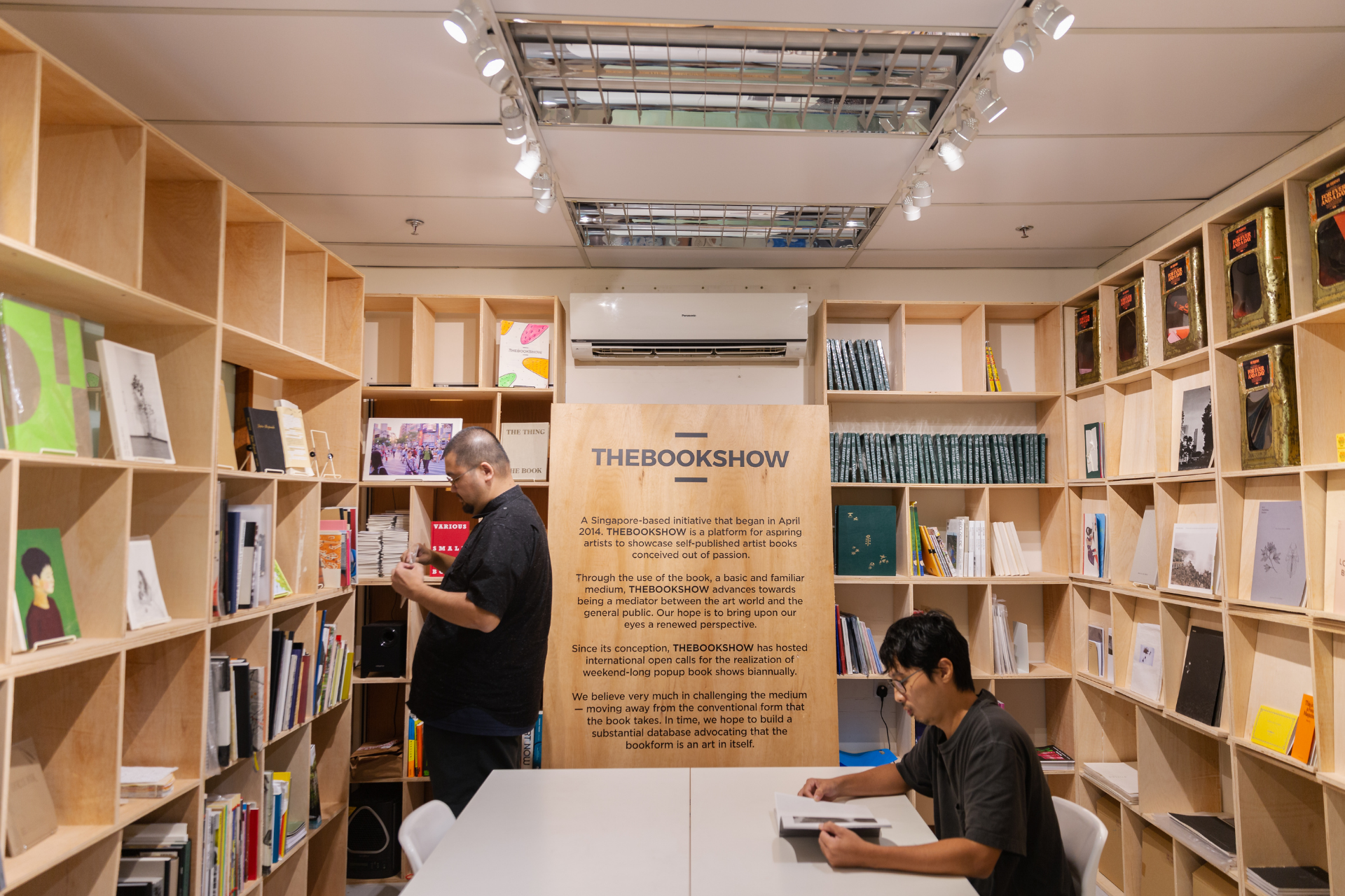"There is also an exhibition space, and THEBOOKSHOW library where we keep a collection of artist books from Singapore and abroad."