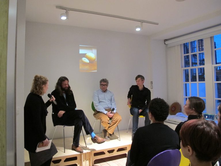 Deconstructing collections: Artistic interventions and strategies in museums (2018)  An afternoon of conversations with Mark Dion, Viktor Wynd and Roel Arkesteijn, moderated by Rose Lejeune Photograph: Delfina Foundation