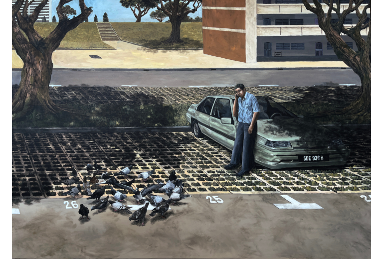 Esmond Loh, Parking Lot, 2024. Image courtesy of Haridas Contemporary and artist.